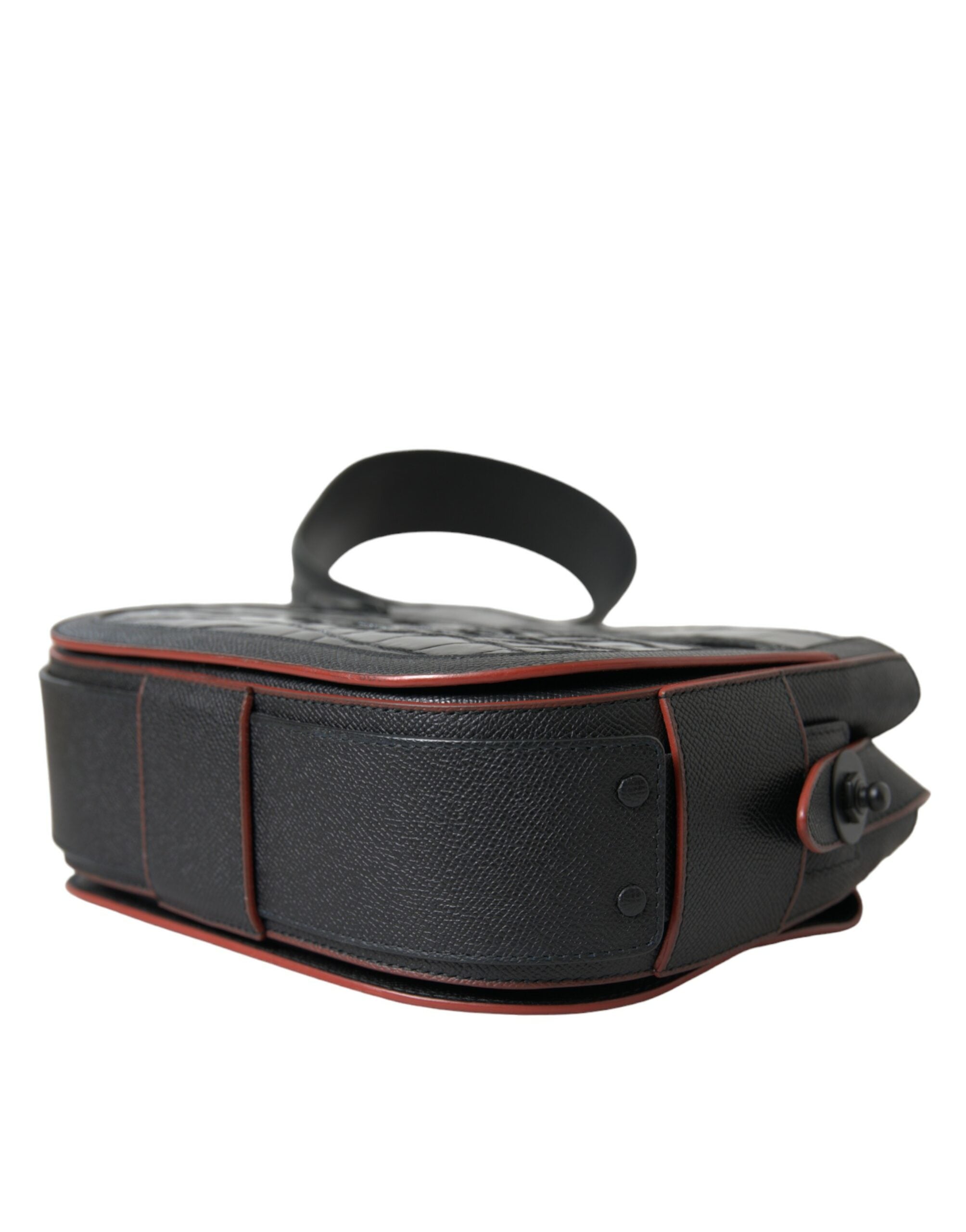 Sac appareil photo à bandoulière en cuir exotique noir Balenciaga