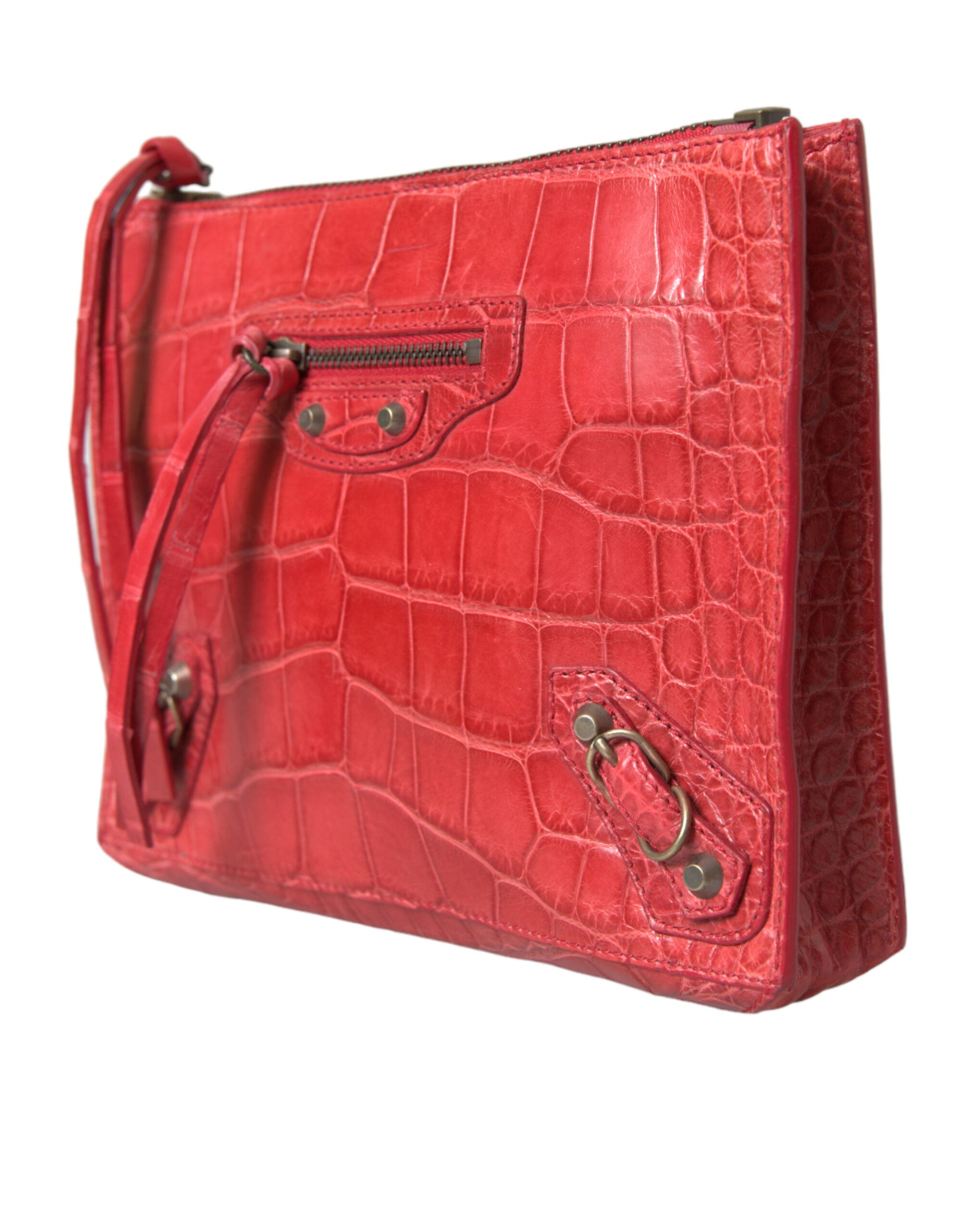Rote Leder-Exotik-Handgelenktasche