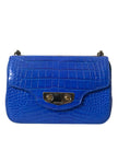 Blue Exotic Leather Neo Classic Purse Shoulder Handbag BagBALENCIAGA Absolutely stunning, 100% Authentic, brand new with tags BALENCIAGA neo classic chain mini bag. Model: Shoulder bag Colour: Blue Material: 100% Alligator skin Leather Magnetic closure Lo