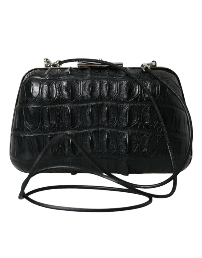 Black Exotic Skin Leather Shoulder Crossbody Box Clutch BagBALENCIAGA Absolutely stunning, 100% Authentic, brand new with tags BALENCIAGA crocodile skin leather clutch bag. Model: Shoulder bag, clutch, evening, party clutch Color: Black with silver metal