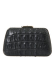 Black Exotic Skin Leather Shoulder Crossbody Box Clutch BagBALENCIAGA Absolutely stunning, 100% Authentic, brand new with tags BALENCIAGA crocodile skin leather clutch bag. Model: Shoulder bag, clutch, evening, party clutch Color: Black with silver metal