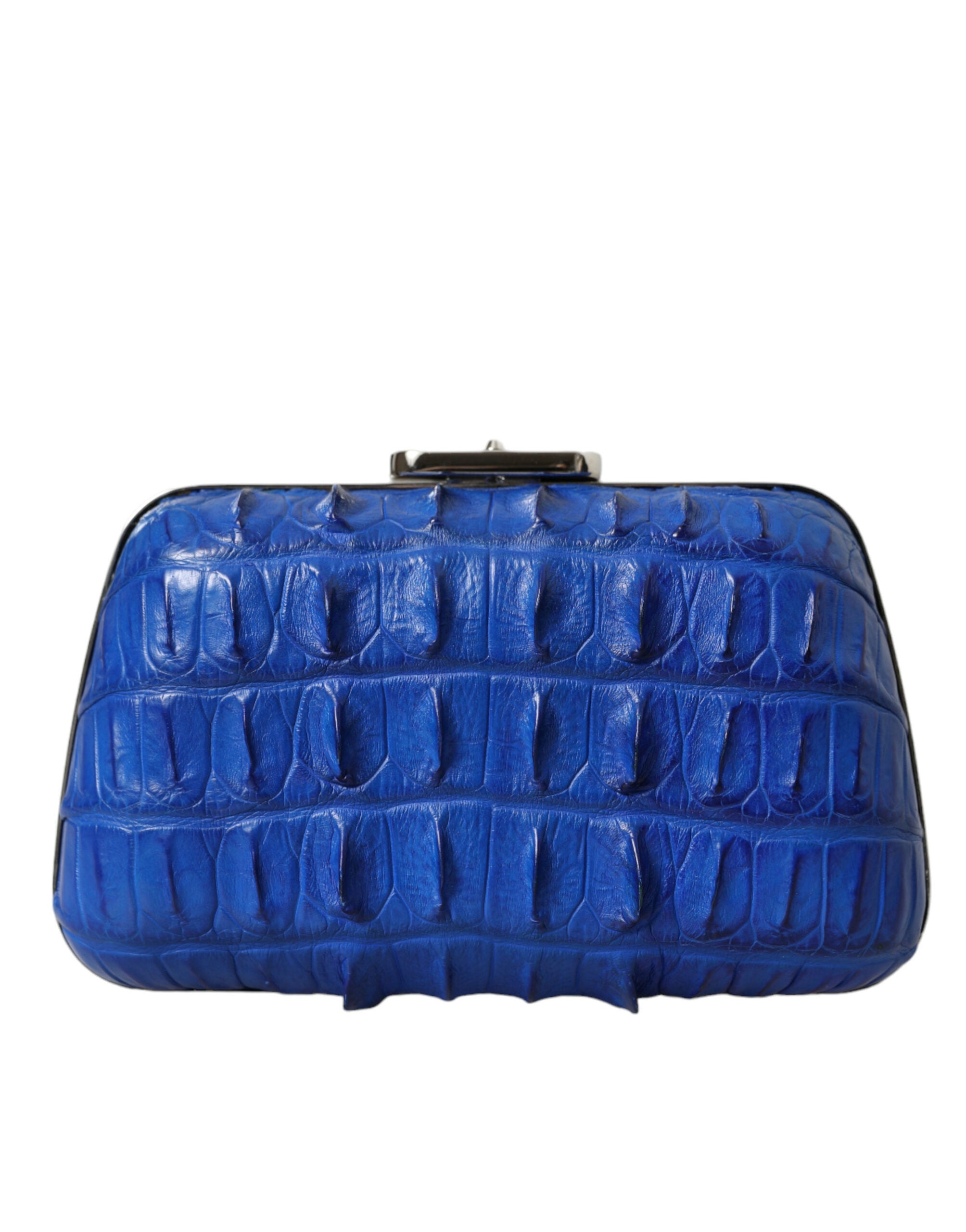 Sac bandoulière en cuir exotique bleu