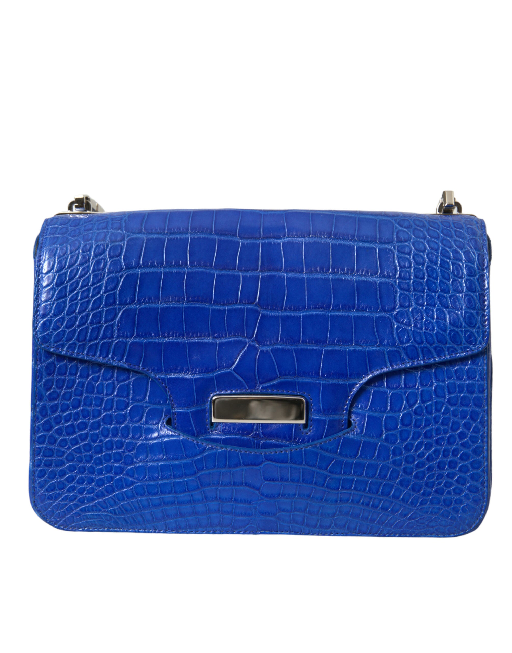 Blue Exotic Leather Neo Classic Small Shoulder BagBALENCIAGA Absolutely stunning, 100% Authentic, brand new with tags BALENCIAGA shoulder bag. Model: Balenciaga Neo Classic Chain, Shoulder bag Color: Blue with gold metal detailing Material: 100% Alligator