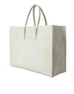 White Yellow Exotic Skin Leather Shopping Tote PAPIER BagBALENCIAGA Absolutely stunning, 100% Authentic, brand new with tags BALENCIAGA papier A4 classic studs bag, crafted in genuine python, features dual rolled slim handles, front zip pocket, studs and