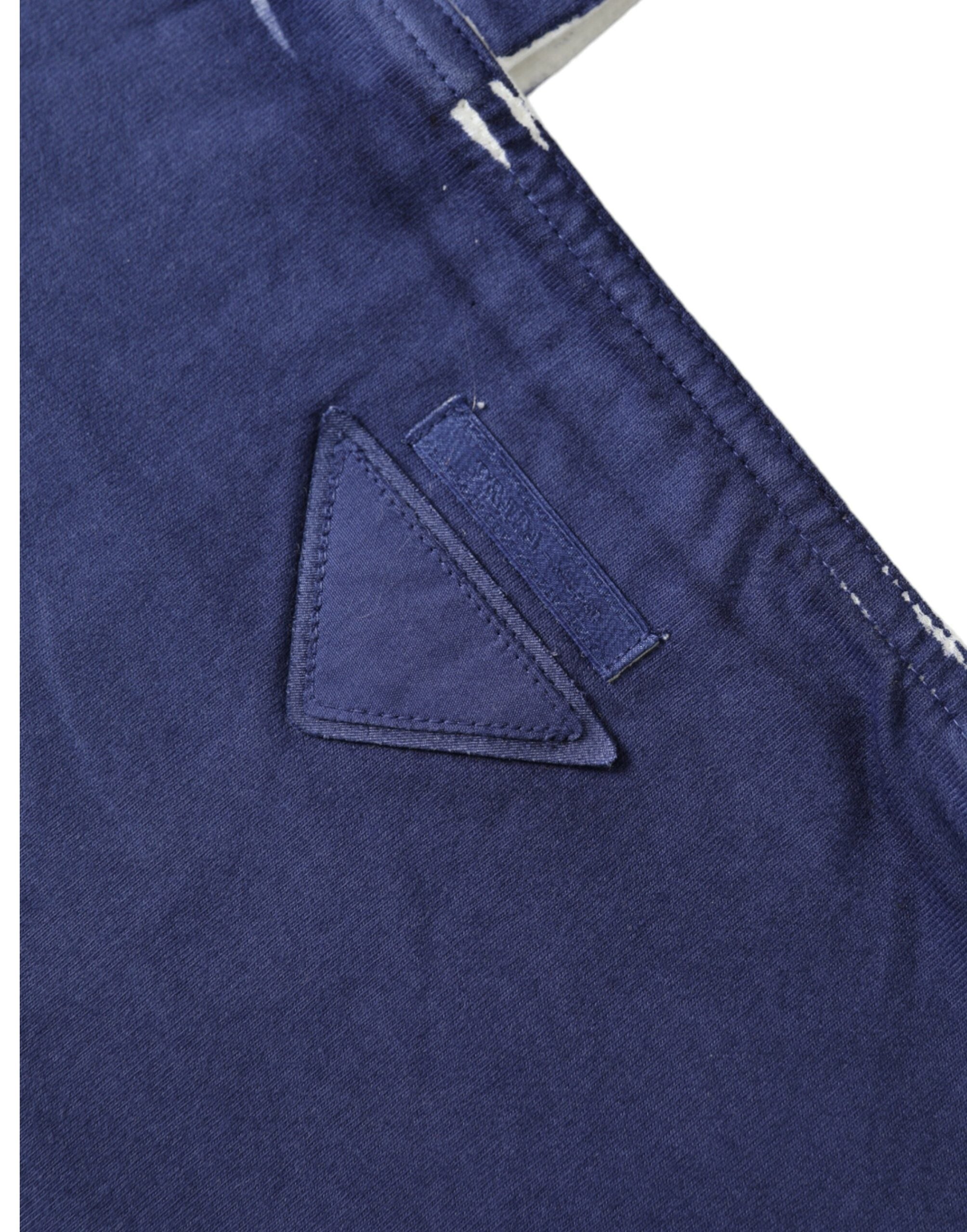 Blaue Synthetik-Logo-Tragetasche von PRADA
