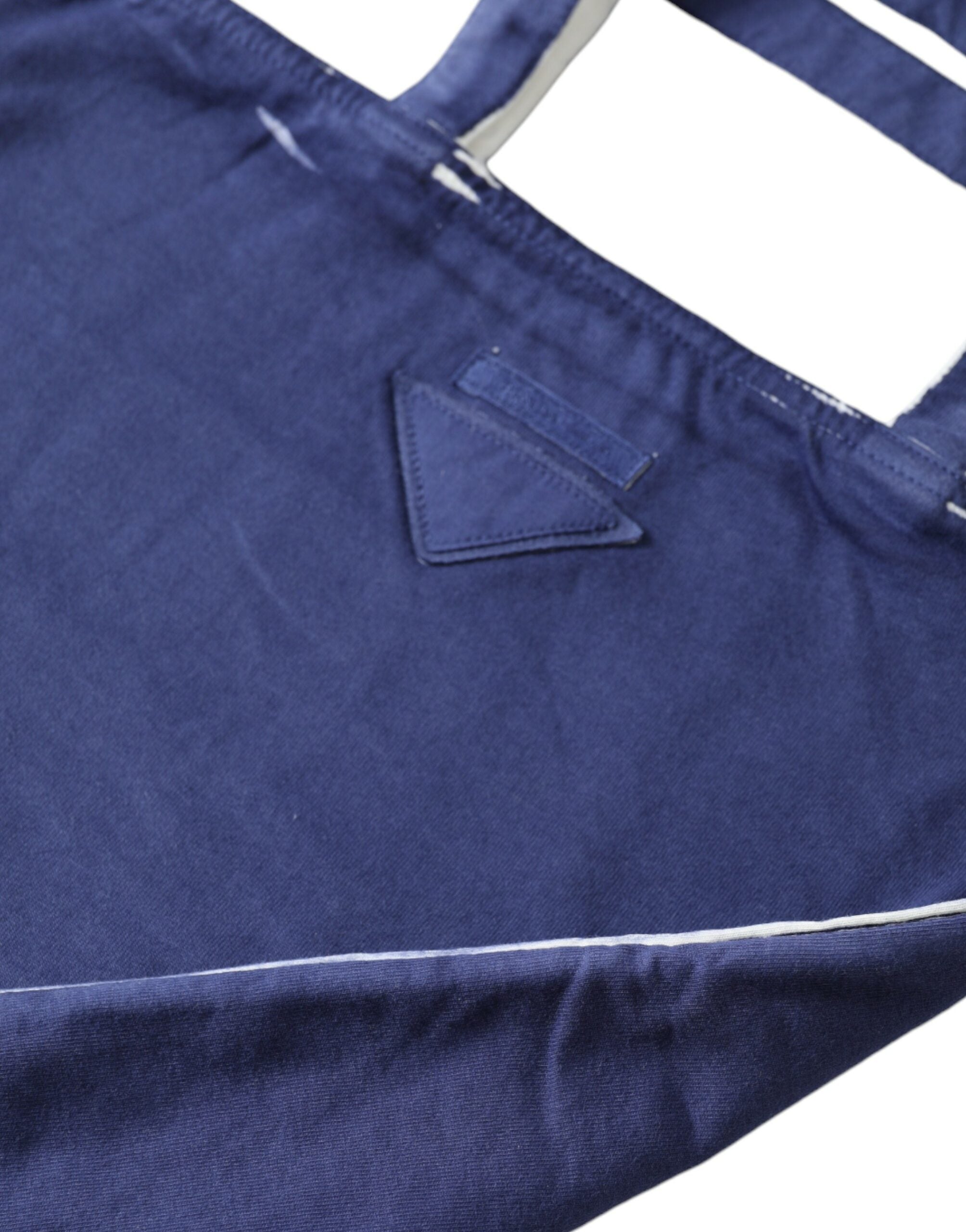 Blue Synthetic Logo Tote Bag by PRADA