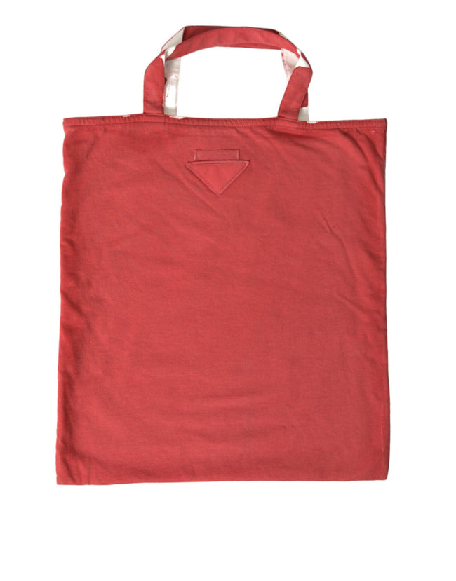 Red Jersey Fabric Logo Shoulder Shopping Tote BagPRADA Absolutely stunning, 100% Authentic, brand new with tags PRADA shopping tote bag. Model: Shopping tote bag Color: Red and white Material: Fabric Logo details Made in Italy Measurements: 38cm x 34cm x