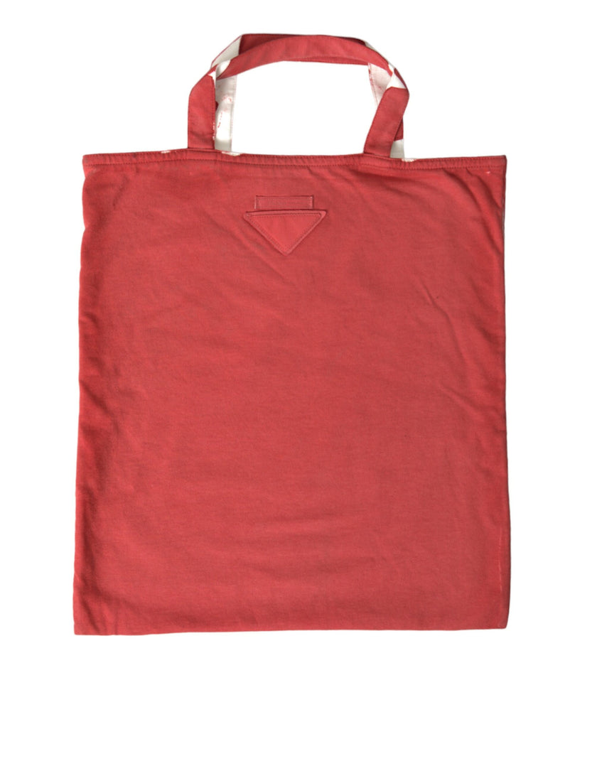 Red Jersey Fabric Logo Shoulder Shopping Tote BagPRADA Absolutely stunning, 100% Authentic, brand new with tags PRADA shopping tote bag. Model: Shopping tote bag Color: Red and white Material: Fabric Logo details Made in Italy Measurements: 38cm x 34cm x
