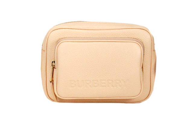 Small Branded Peach Pink Grainy Leather Camera Crossbody BagStyle: Burberry Small Branded Peach Pink Camera Crossbody Bag Material: Grainy Leather Features: Adjustable Crossbody Strap, Nylon Lined, Inner Slip Pocket, Outer Zip Pocket Measures: 20cm L x 13