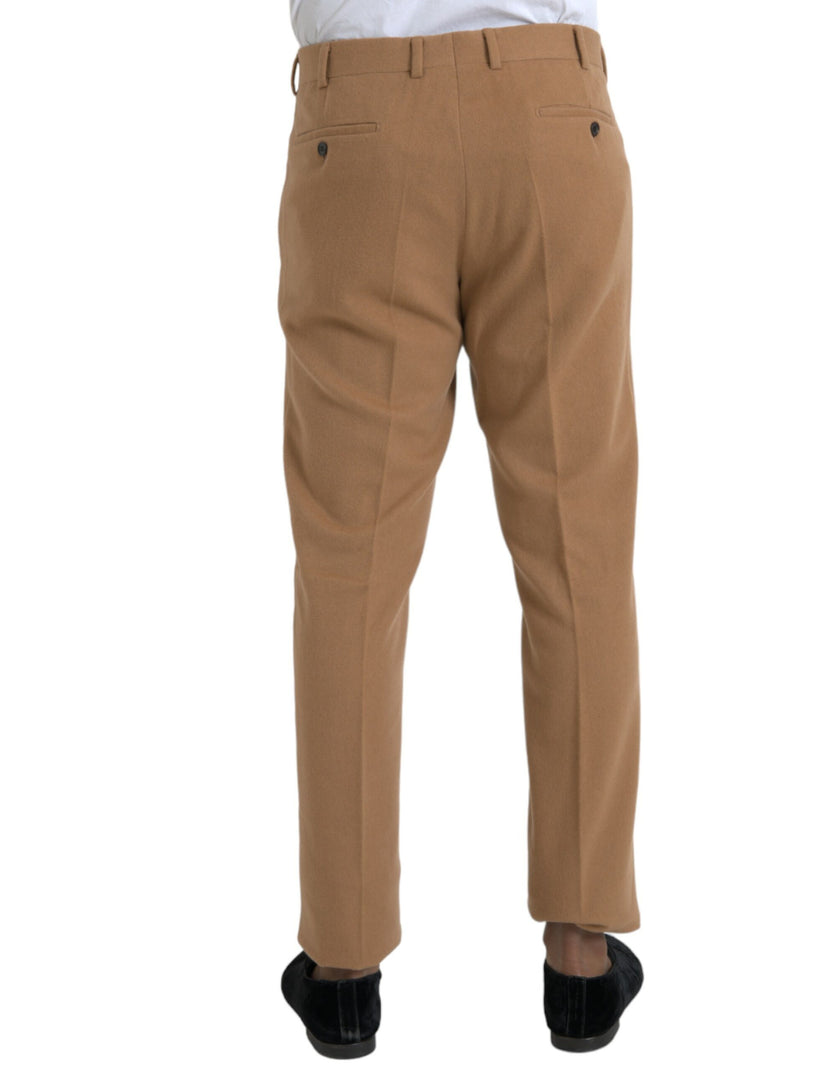 Beige Cashmere Men Straight Fit Dress PantsPRADA Gorgeous brand new with tags 100% Authentic PRADA cashmere regular fit dress pants. Style: Dress pants Colour: Beige Fitting: Regular fit Material: 100% cashmere Lining: 100% Viscose Button fly closure Logo