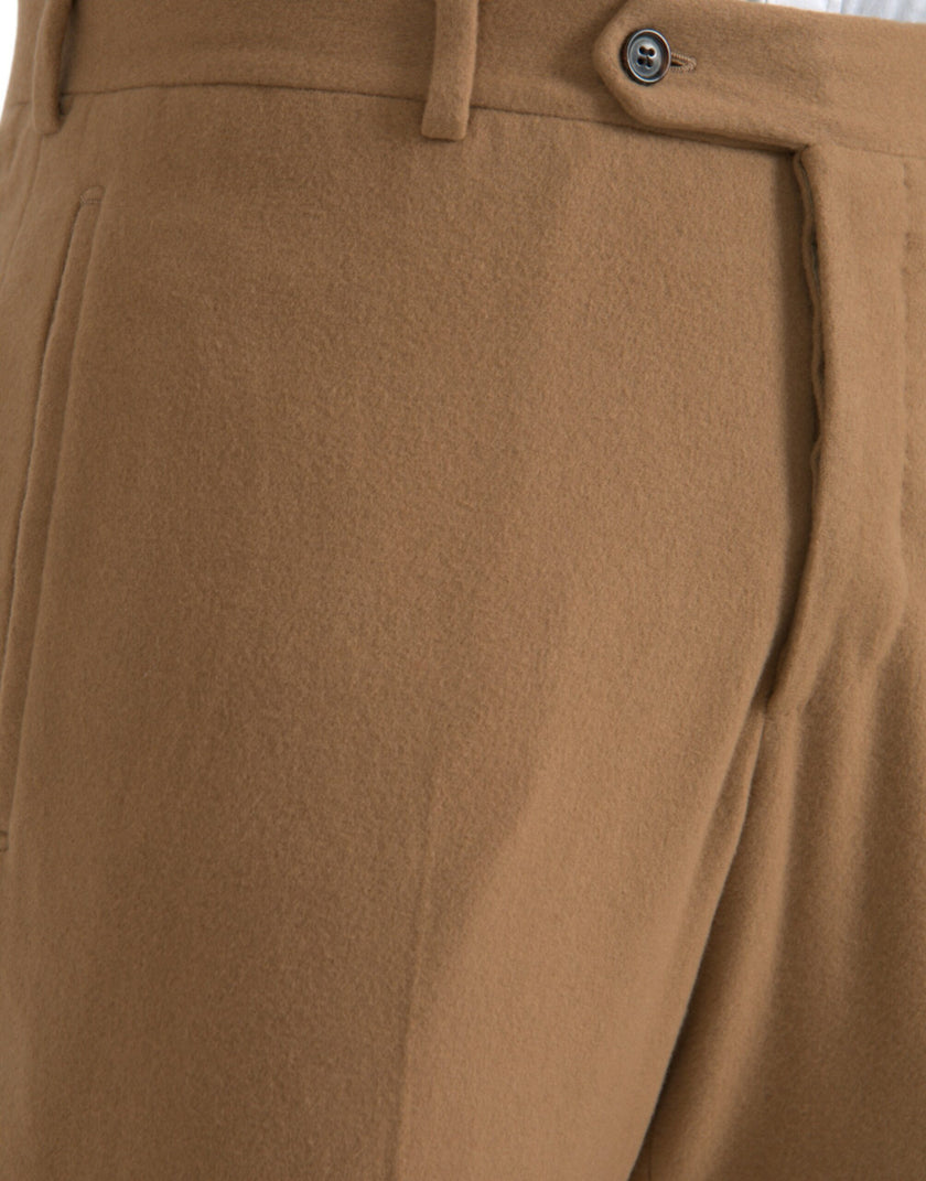 Beige Cashmere Men Straight Fit Dress PantsPRADA Gorgeous brand new with tags 100% Authentic PRADA cashmere regular fit dress pants. Style: Dress pants Colour: Beige Fitting: Regular fit Material: 100% cashmere Lining: 100% Viscose Button fly closure Logo