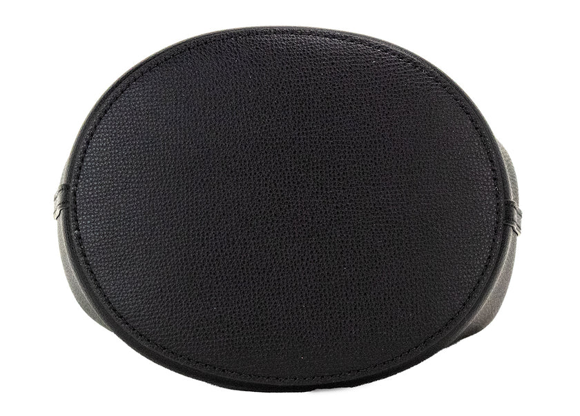 Lorne Small Black Haymarket Check Pebble Leather Bucket Handbag PurseStyle: Burberry Lorne Small Haymarket Check Bucket Crossbody Bag (Black) Material: Pebbled Leather Features: Inner Zip Pocket, Haymarket Check Leather Lining, Adjustable Crossbody Strap,