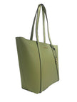 Large Pratt Shoulder Zip Tote Bag Light SageStyle: Michael Kors Pratt Large Shoulder Tote Bag (Light Sage) Material: Coated Canvas / Leather Features: Gold Hardware, Zip Clousure, MK Charm Measures: 29.21 cm L x 45.72 cm H x 13.33 cm DLarge Pratt Shoulder