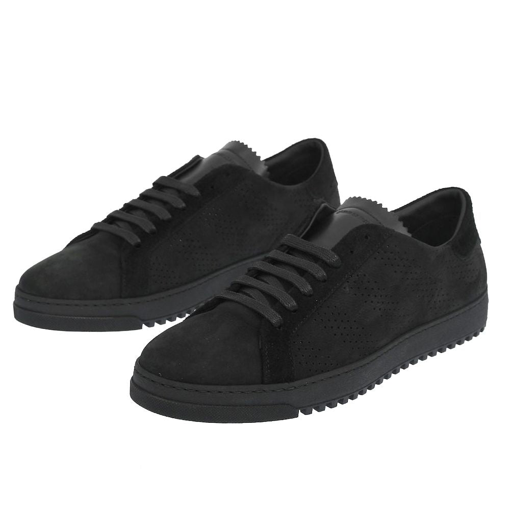 Black Calfskin Women SneakerElevate your sneaker game with the cutting-edge Off-White lace-ups. Crafted in Italy with plush suede calfskin, these black beauties blend superior comfort with avant-garde style. Designed to turn heads and keep feet fresh with