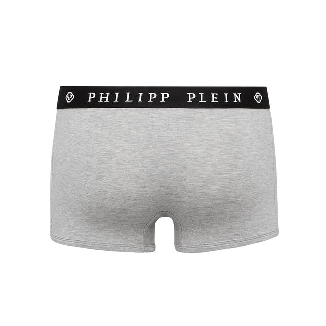 Brown Cotton Men Boxer PackElevate your essentials with the bold sophistication of Philipp Plein. These boxer briefs, crafted from soft cotton, provide all-day comfort with a touch of luxury. A sleek brown hue subtly underlines your style while the unmist