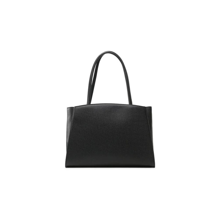 Chic Ebony Tote with Silver Logo AccentIndulge in the perfect blend of luxury and athleticism with the Plein Sport tote bag. Fashioned from durable eco-leather, this exquisite shopping companion boasts a striking silver-toned rubber logo that captures the