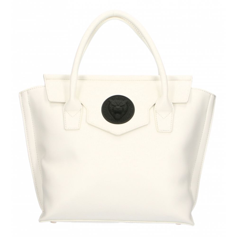 Elegant White Handbag With Magnetic ClosureDiscover elegance and functionality merged in this Plein Sport handbag, featuring a sophisticated front logo and a secure magnetic closure. Perfect for your day-to-date transitions, it offers ample space with a s