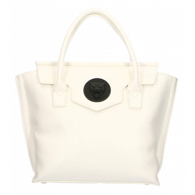 Elegant White Handbag With Magnetic ClosureDiscover elegance and functionality merged in this Plein Sport handbag, featuring a sophisticated front logo and a secure magnetic closure. Perfect for your day-to-date transitions, it offers ample space with a s