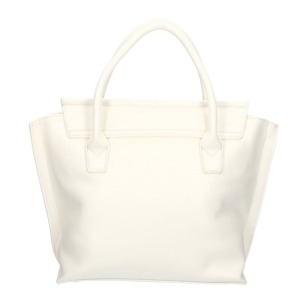Elegant White Handbag With Magnetic ClosureDiscover elegance and functionality merged in this Plein Sport handbag, featuring a sophisticated front logo and a secure magnetic closure. Perfect for your day-to-date transitions, it offers ample space with a s