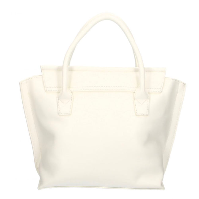 Elegant White Handbag With Magnetic ClosureDiscover elegance and functionality merged in this Plein Sport handbag, featuring a sophisticated front logo and a secure magnetic closure. Perfect for your day-to-date transitions, it offers ample space with a s
