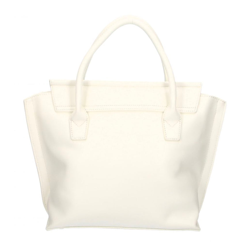 Elegant White Handbag With Magnetic ClosureDiscover elegance and functionality merged in this Plein Sport handbag, featuring a sophisticated front logo and a secure magnetic closure. Perfect for your day-to-date transitions, it offers ample space with a s