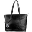 Black Polyethylene Women Shoulder BagUnleash your inner fashionista with the edgy sophistication of a Plein Sport shopping bag. Crafted from durable polyethylene, this bag exudes a daring, sport-luxe vibe in a sleek black hue. The decorative chain, adorne