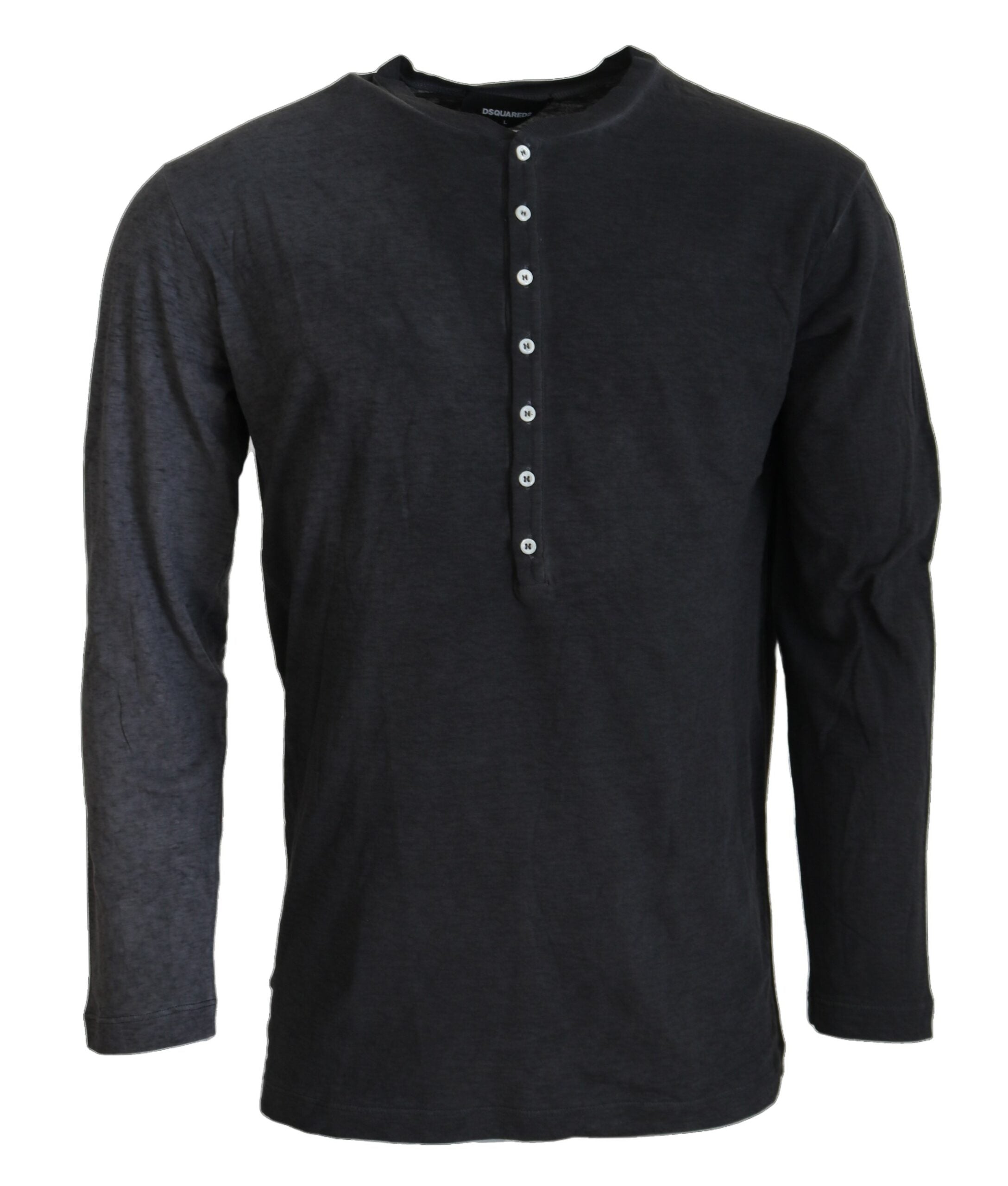 Schwarzer Pullover aus Baumwolle mit Logo-Detail von DSQUARED2