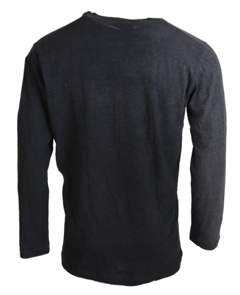 Black Cotton Linen Long Sleeves Pullover SweaterDSQUARED2 Gorgeous brand new, 100% Authentic DSQUARED2 men’s pullover sweater. Model: Pullover sweater Colour: Black Logo details Made in Italy Material: 70% Cotton 30% Linen This item has the DSquared2 pape
