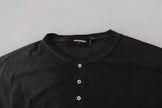 Black Cotton Linen Long Sleeves Pullover SweaterDSQUARED2 Gorgeous brand new, 100% Authentic DSQUARED2 men’s pullover sweater. Model: Pullover sweater Colour: Black Logo details Made in Italy Material: 70% Cotton 30% Linen This item has the DSquared2 pape