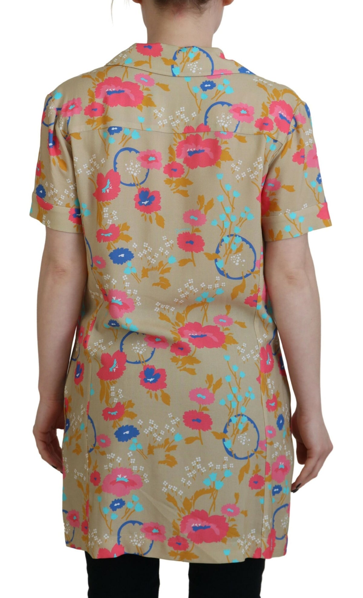Dsquared² Mehrfarbig Bedruckte Bluse mit Kragen und Knopfleiste