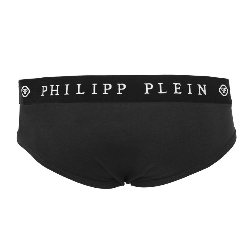 Black Cotton Men Boxer Short PackDiscover the epitome of luxury with these Philipp Plein boxer shorts. Tailored to deliver comfort and a touch of boldness to your everyday essentials, these black boxer shorts are a statement of high-end fashion. The signa