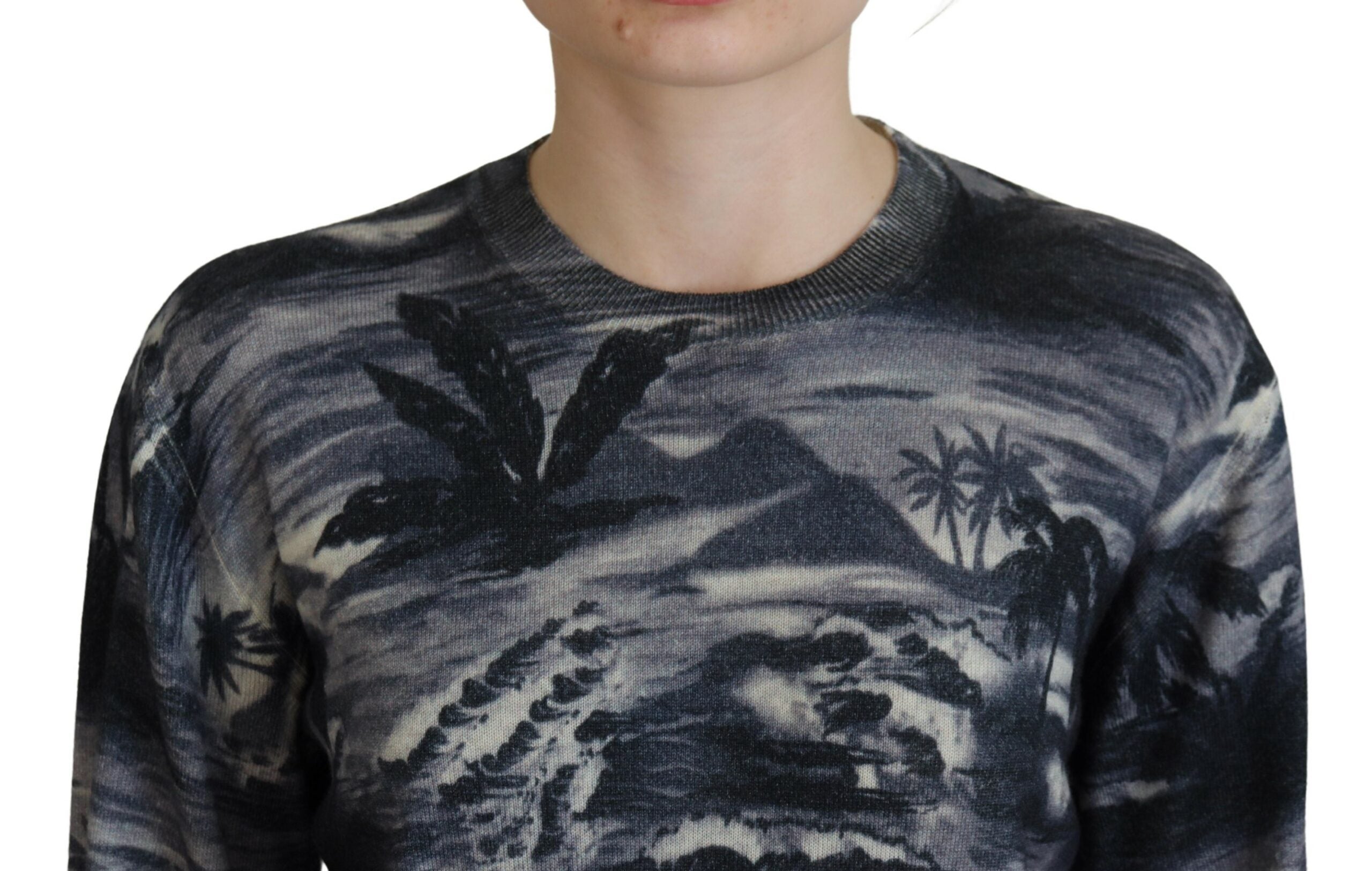 Pull décontracté Dsquared² noir à manches longues imprimé motif « Thunder Sky »