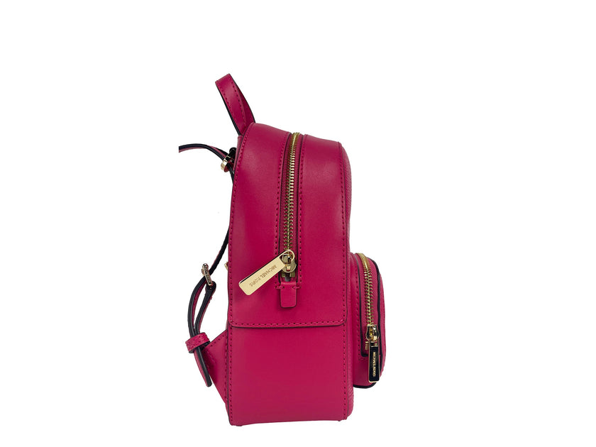 Jaycee Mini XS Pebbled Leather Zip Pocket Backpack BagStyle: Michael Kors XS Jaycee Backpack (Electric Pink) Material: Pebbled Leather Features: Inner Slip Pockets, Top Handle, Adjustable Shoulder Straps, Convertible Straps, Jacquard Lining, Outer Zip Poc