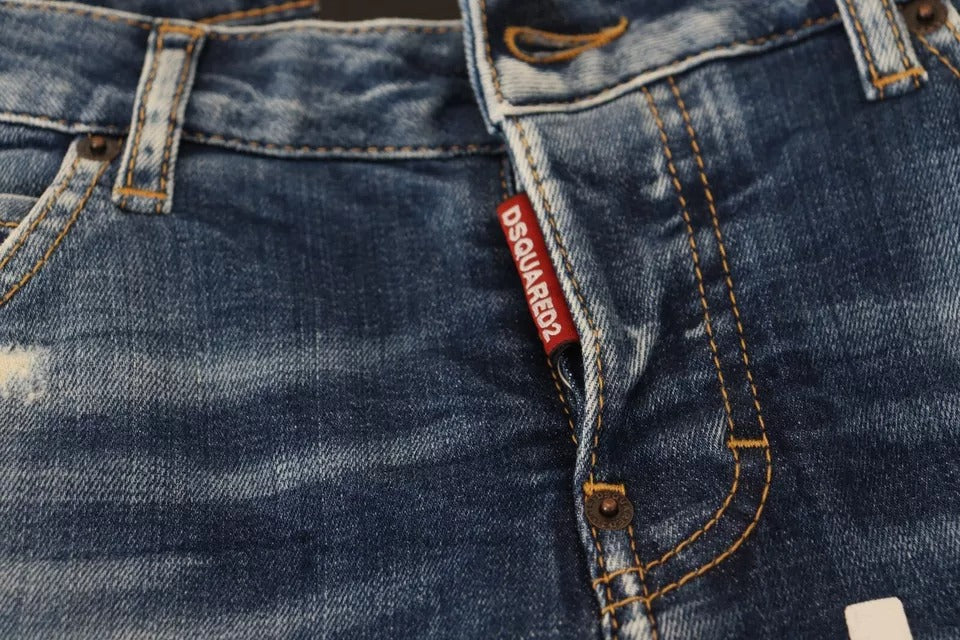 Jean court taille basse Blue Icon Cool Girl