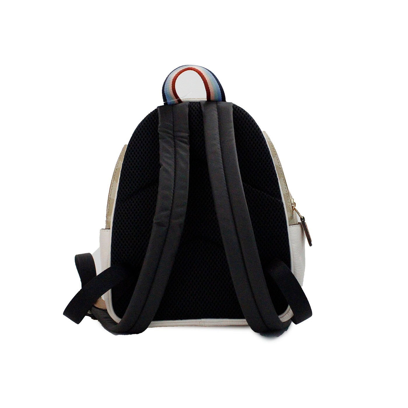 Mini Court Signature Pear Motif Shoulder Backpack Bookbag Bag Chalk TaffyStyle: Coach Mini Court Butterfly Motif Backpack (Chalk/Taffy) Material: Signature Coated Canvas Features: Inner Zip and Slip Pocket, Outer Zip Pocket, 2 Outer Side Slip Pockets Meas