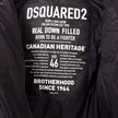 Black Nylon Men Down JacketElevate your outerwear with the Dsquared² men’s down jacket, a seamless blend of urban sophistication and rugged functionality. Crafted from premium black nylon and insulated with pure goose down, this jacket promises unparallel
