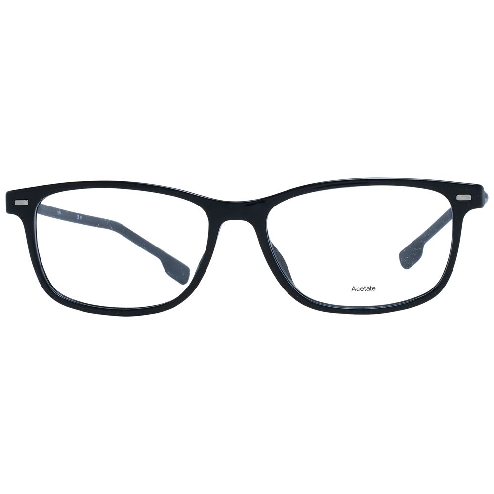 Black Acetate Glasses (Frames)Gender Men Main color Black Frame color Black Frame material Acetate Rim Style Full-Rim Lenses Color Demo glasses Lenses Material Plastic Lenses Effect No Extra Lenses width 54 Size 54-16-145 Lenses Height 35 Bridge width 16