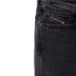 Black Cotton Men JeanElevate your wardrobe with the Diesel denim skinny jeans, epitomizing the fusion of edgy rock flair and 80s chic. These high-waisted, skintight marvels crafted from premium cotton and elastane promise a perfect blend of comfort with a