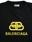 Black Cotton Logo Print Crew Neck Short Sleeves T-shirtBALENCIAGA Absolutely stunning, 100% Authentic, brand new with tags BALENCIAGA cotton crew neck t-shirt with logo print. Model: Short sleeves crew neck t-shirt Colour: Black Material: 100% Cotton Logo