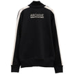 Black Polyester Men SweaterElevate your wardrobe with the Moncler x Palm Angels collaborative masterpiece. This sweatshirt fuses high-fashion finesse with streetwear edge, showcased in its slick black hue accentuated by bold side stripes. Function meets d