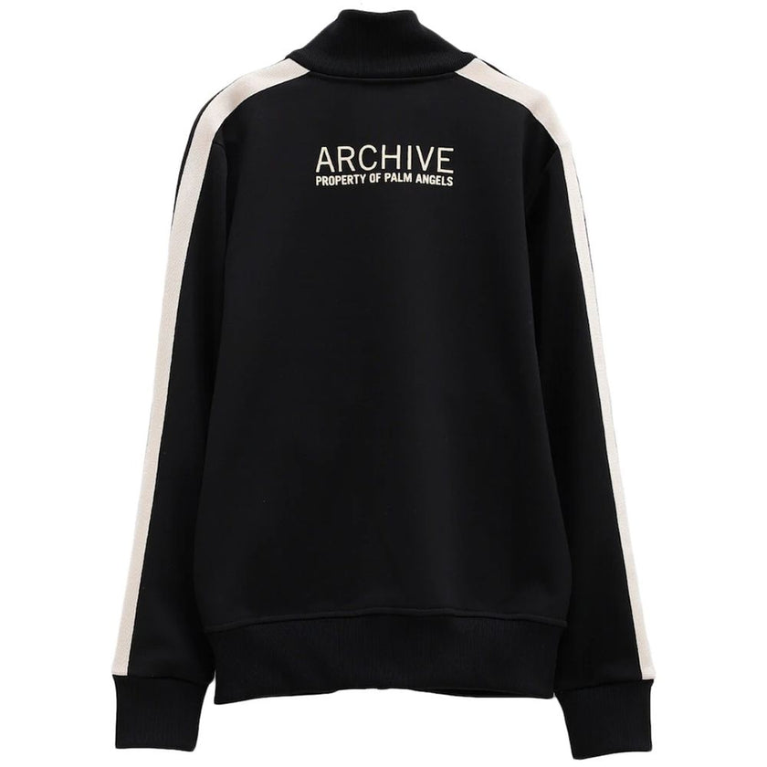 Black Polyester Men SweaterElevate your wardrobe with the Moncler x Palm Angels collaborative masterpiece. This sweatshirt fuses high-fashion finesse with streetwear edge, showcased in its slick black hue accentuated by bold side stripes. Function meets d