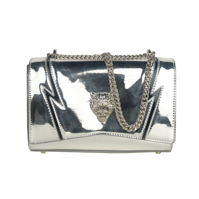 Elegant Gray Chain-Strapped Shoulder BagExperience the fusion of luxury and sporty aesthetics with the Plein Sport shoulder bag. Designed to elevate your style, this swanky accessory showcases the prestigious brand logo on both sides, ensuring you carry a