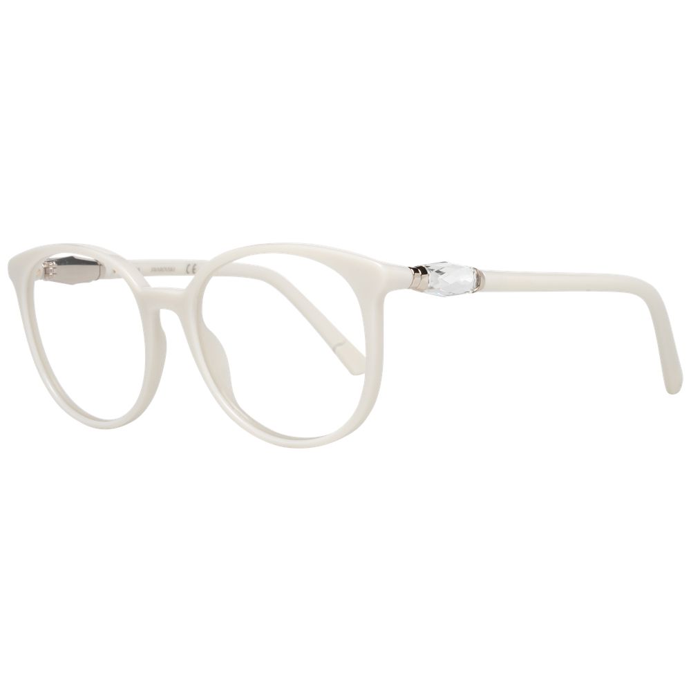 Weiße, vollübergreifende Kunststoffbrille für Damen