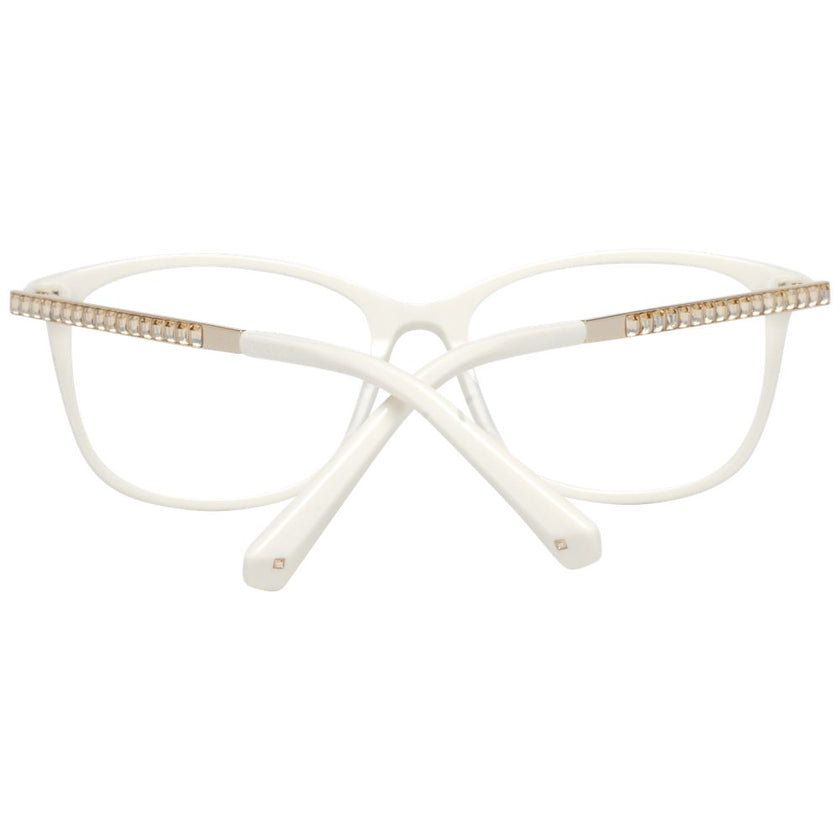 White Metal & Plastic Glasses (Frames)Gender Women Main color White Extra Swarovski Element Frame material Metal & Plastic Size 52-15-140 Lenses width 52 Lenses Height 38 Bridge width 15 Frame width 133 Temples Length 140 Shipment includes Branded case Ri