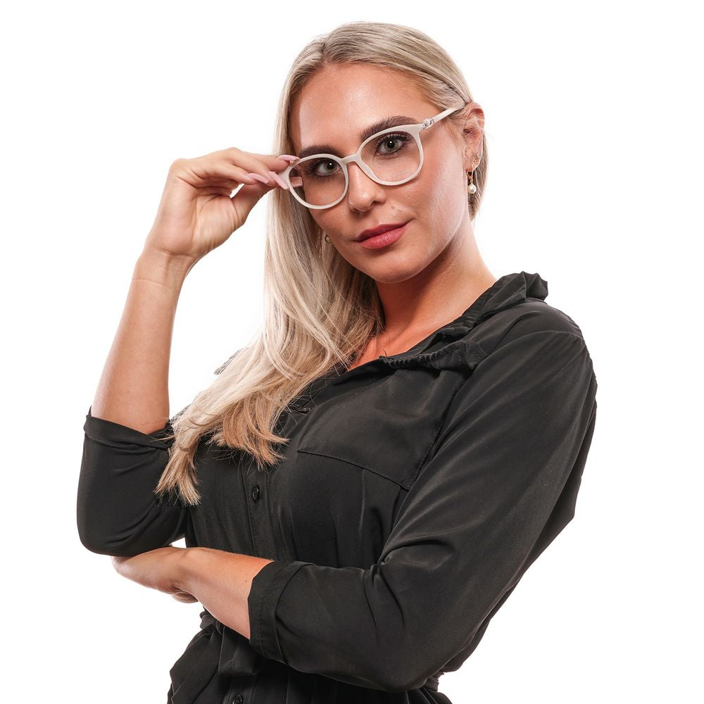 White Synthetic Full-Rim Women's Glasses