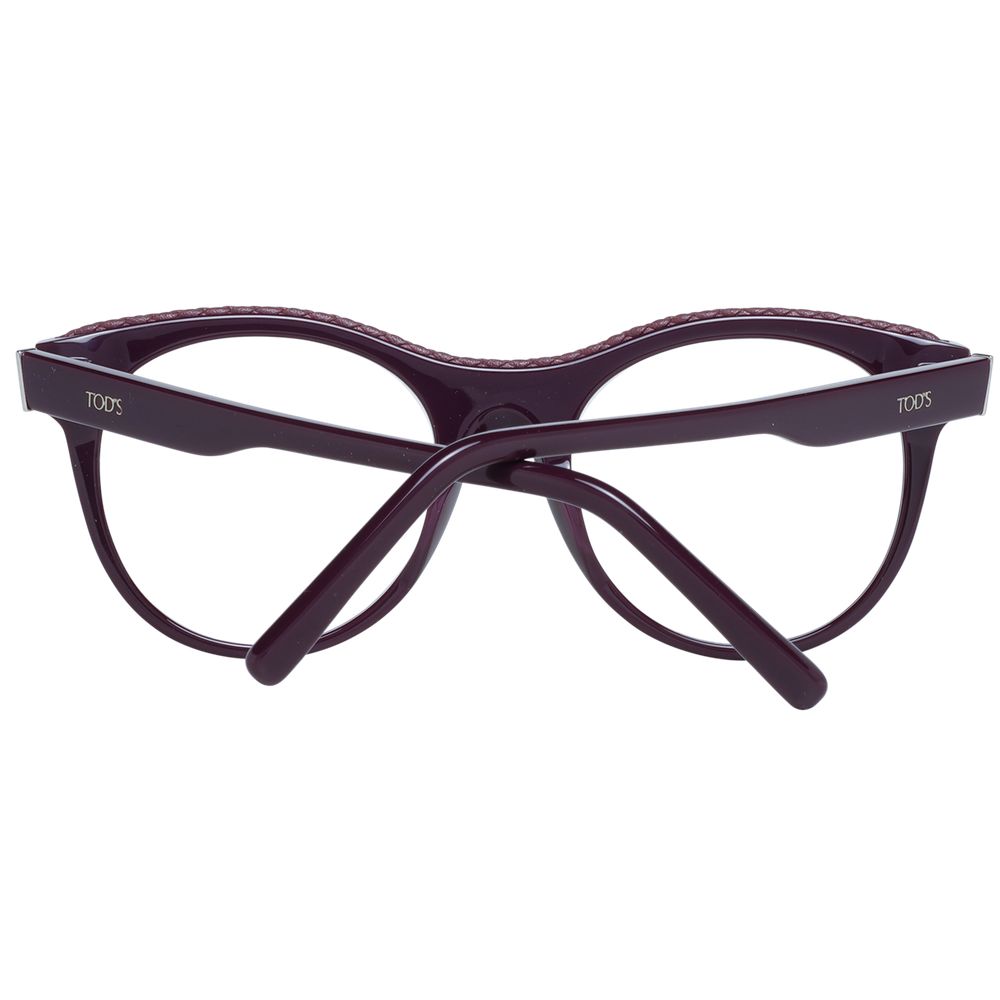 Purple Synthetic Round Glasses with Full-Rim Frames