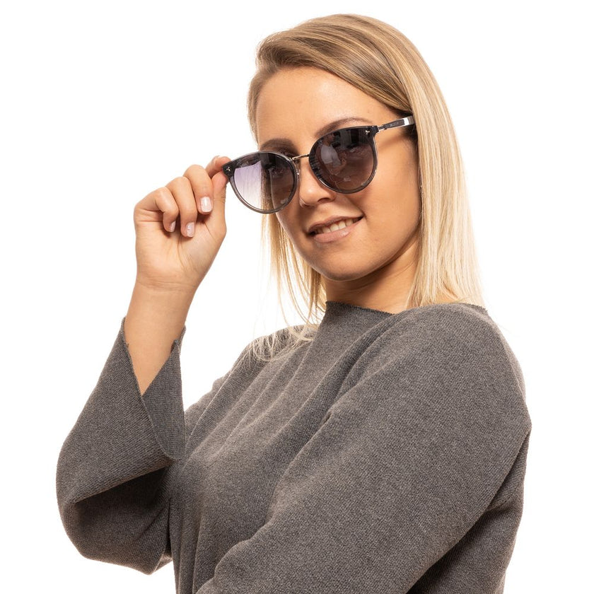 Gray Metal & Plastic SunglassesGender Women Main color Grey Extra No extra Frame color Grey Frame material Metal & Plastic Lenses Color Grey Lenses Material Plastic Filter Category Three Style Round Lenses Effect Mirrored Protection 100% UVA & UVB Size 65