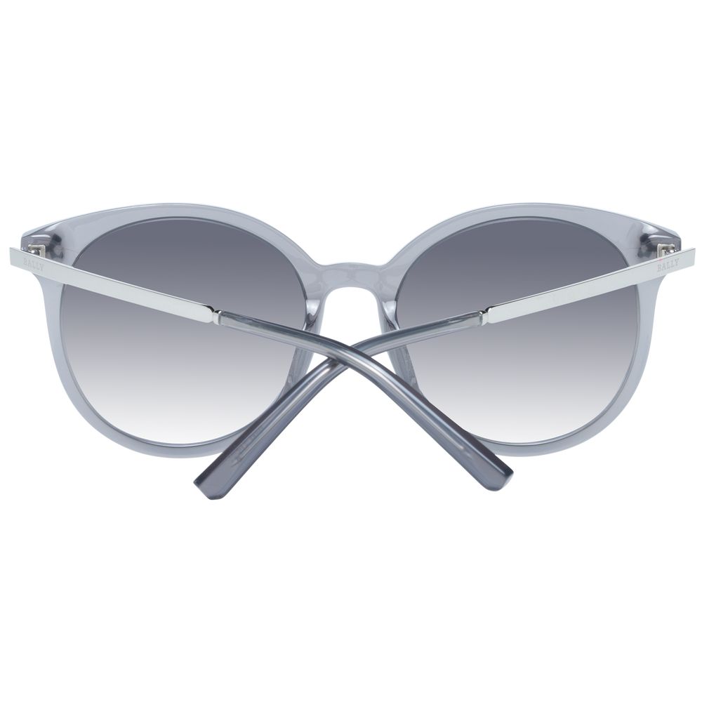 Graue synthetische Sonnenbrille mit runden Gläsern mit Farbverlauf
