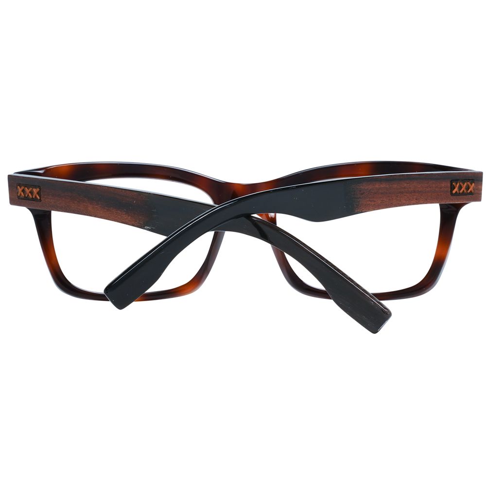 Braune Kunststoffbrille mit Vollrandfassung
