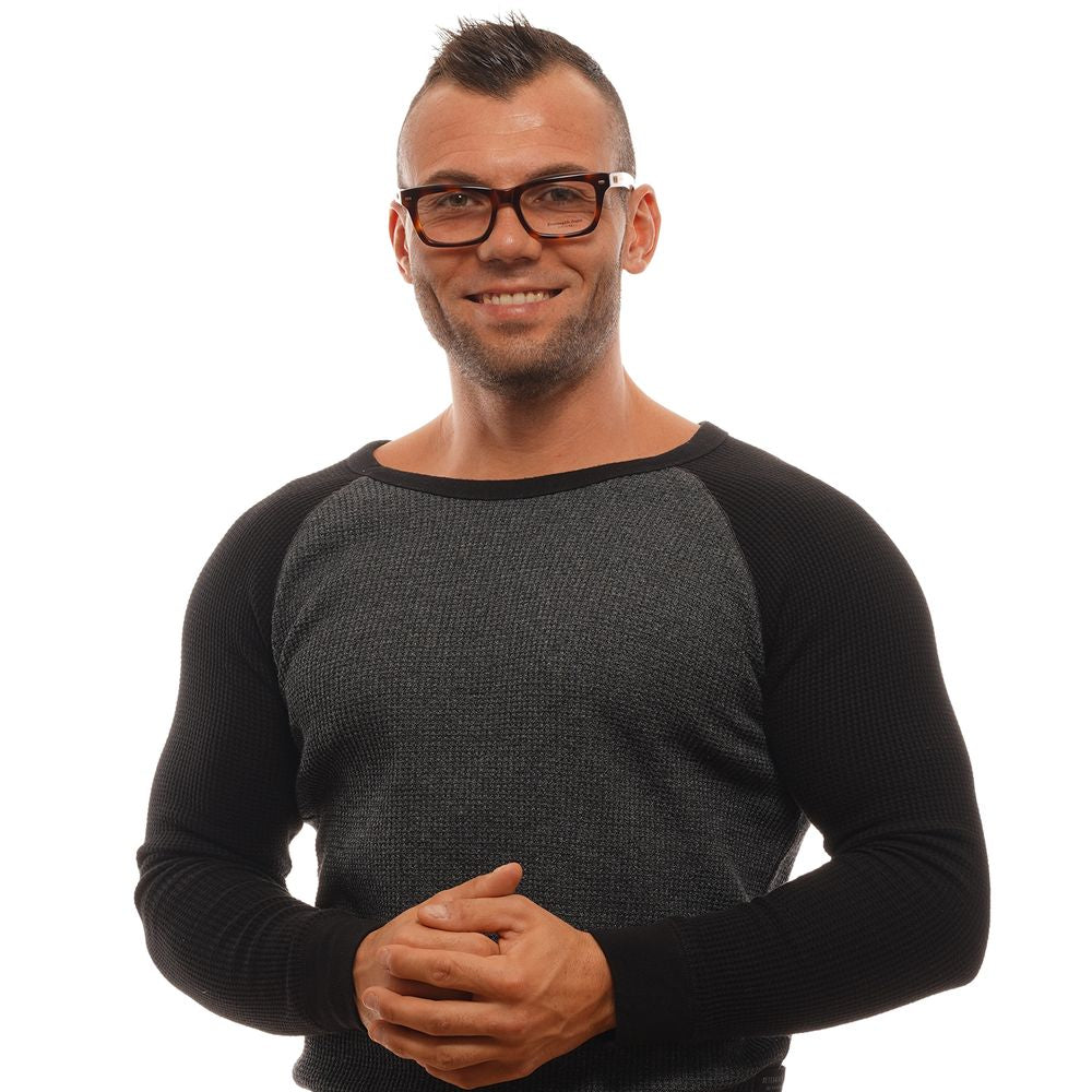Braune Kunststoffbrille mit Vollrandfassung